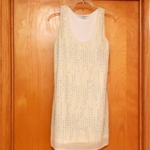 Dressy shift with sequined front